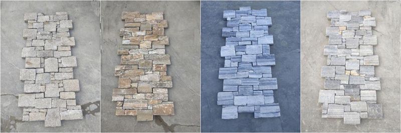 Blue Quartze Cement Board Cladding Stone Panel Exterior Wall