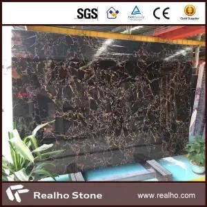 Chinese Nero Black Portoro/Arthena Portoro/Athena Portoro Marble Slabs for Wall/Floor