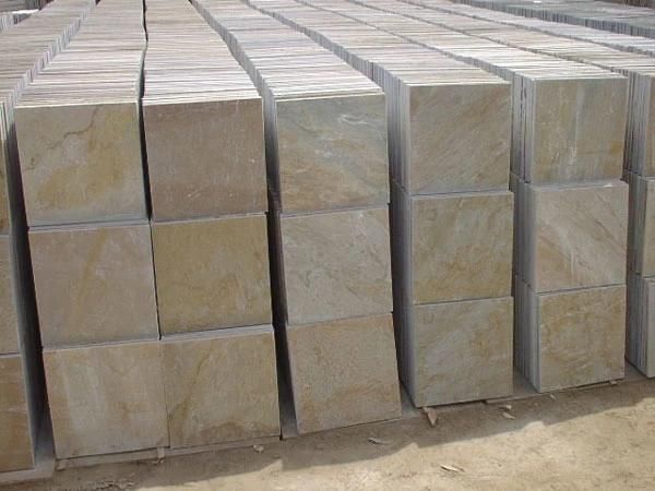 Natural Slate Rusty Irregular Wall Stone for House