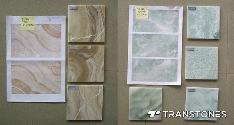 Customized Translucent Black Onyx Sheet Polished Alabaster Light Box