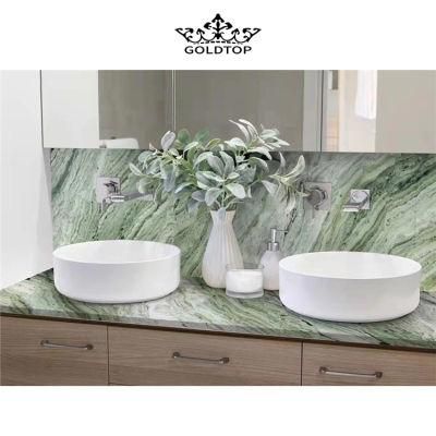 Interior Living Room/Kitchen/Bathroom Green Marble for Floor Tile/Wall Tile/Countertop/Table Tops