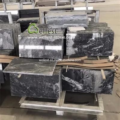 China Black Granite with White Veins, Royal Ballet Slabs for Sale