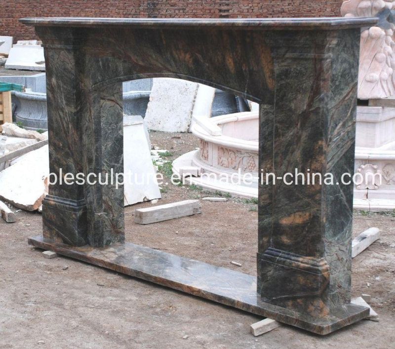 Simple Style Natural Stone Marble Fireplace Home Decoration (SYMF-156)