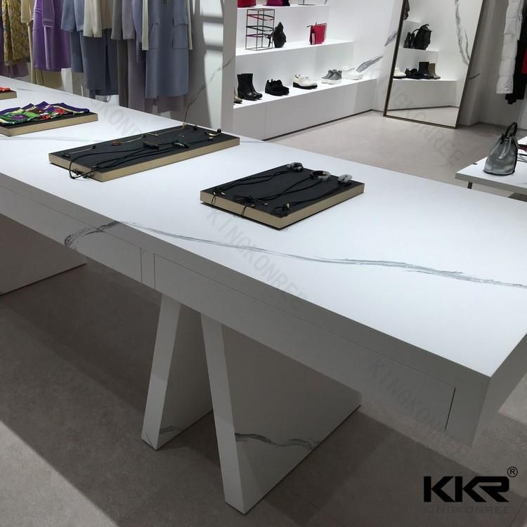 Glacier White Home Decoration Supply Artificial Stone Solid Surface Corian Shower Wall Panel Polymer Big Slabs