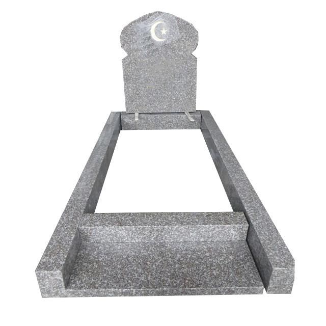Customized Chinese G664 Pink Granite Kerb Tombstone for Islam