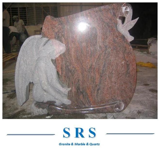 Multicolor Red Granite Headstone