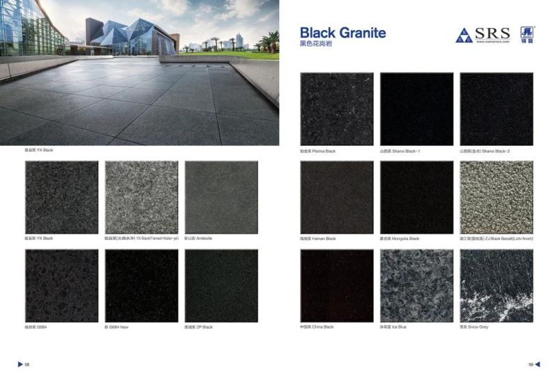 G654 Padang Dark Sesame Black Granite G654 China Black Impala Granite for Wall Tiles Wall Cladding and Flooring Tiles