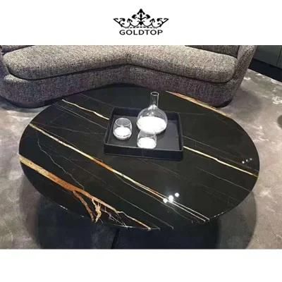 New Style Separate Round Modern Design Furniture Living Room Natural Marble Top Coffee Table