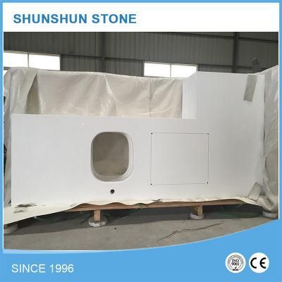 Popular Various Design Whtie Quartz Countertop for Sale