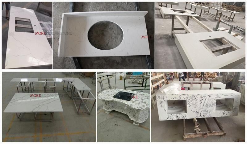 Kitchen Bench Artificial Faux Marble Solid Surface Quartz Stone Countertop