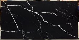 Calacatta Black 06 / Quartz Slab for Kitchen/Bathroom/Wall/Floor