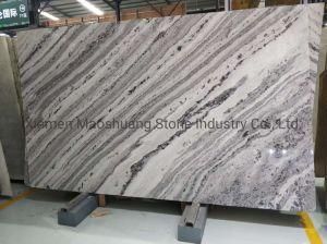 Butterfly Grey Bookmatch Marble Slabs for Background Wall Decoration