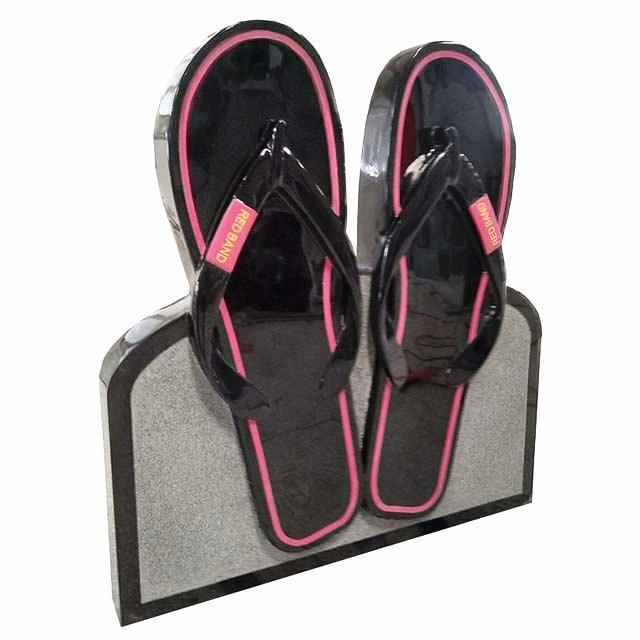 Custom Black Granite Flip Flop Shape Cemetery Monument
