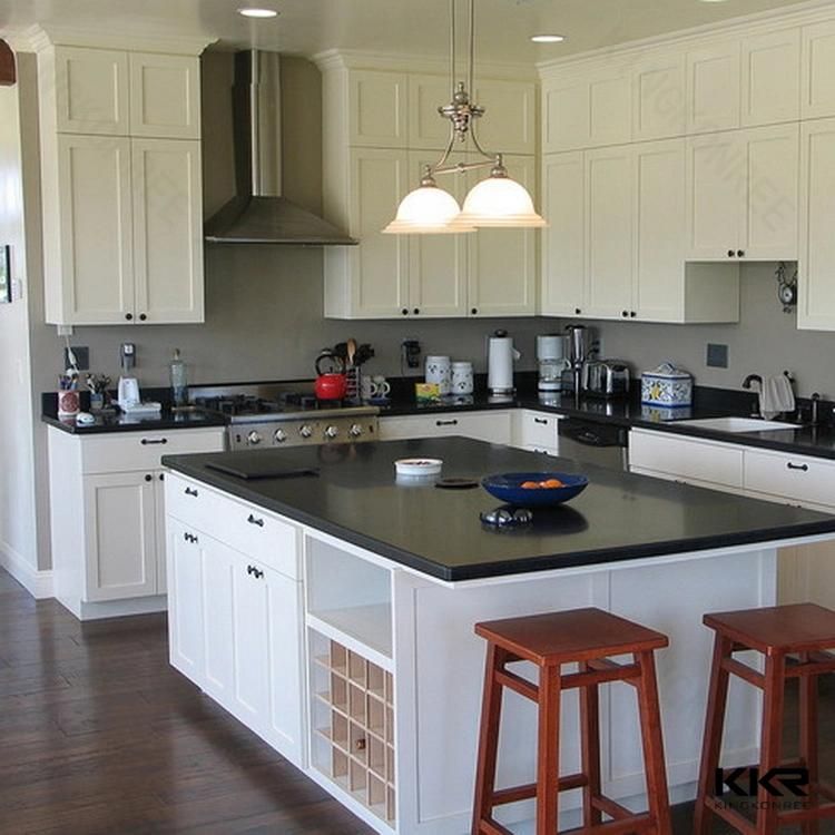 Kingkonree Customized Counter Top Marble Solid Surface Sheet for Bathroom/ Kitchen Countertop Vanity Top