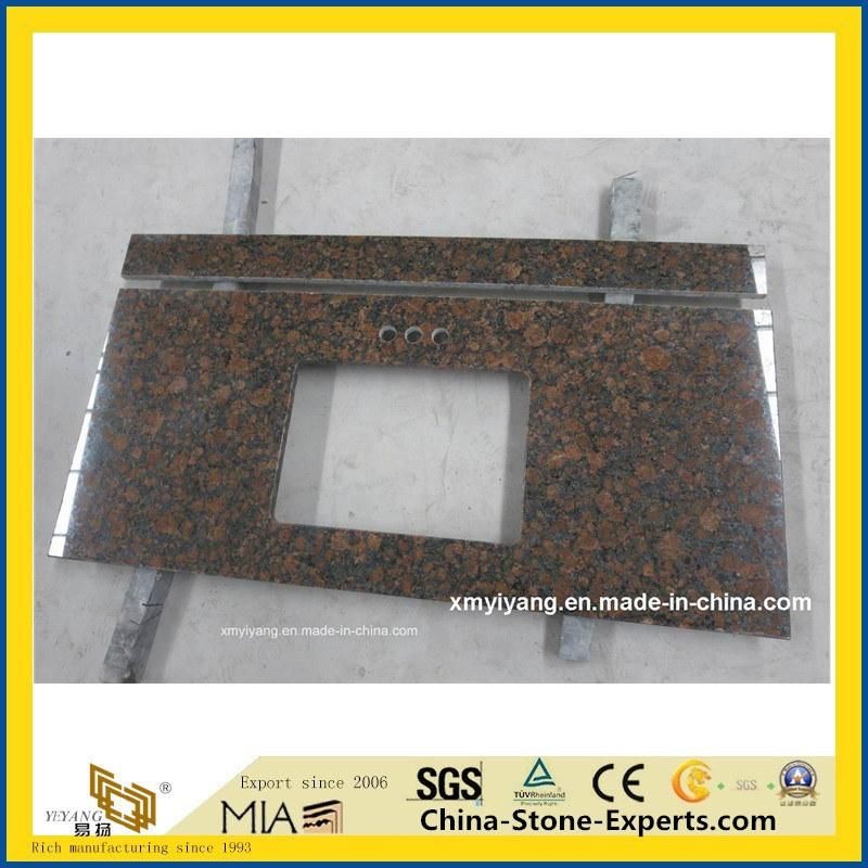 Polishing White/Black/Yellow/Brown Granite Countertops for Kitchen/Bahtroom Building Materials Project Wholesale