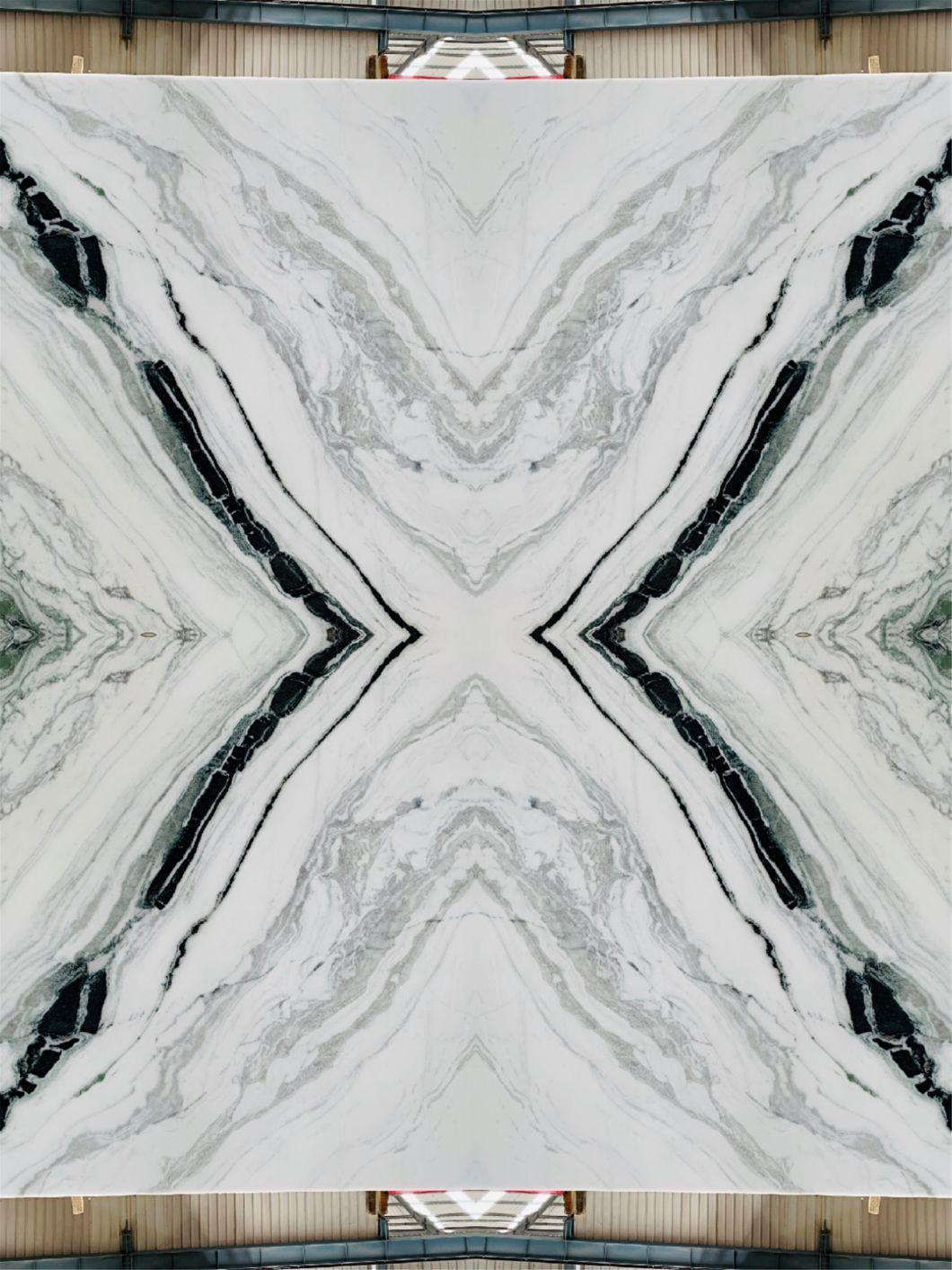 Panda White Stone for Flooring Tiles Slabs Countertops/Worktops/Vanitytops