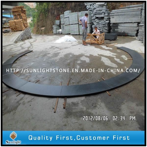 Cheap Polished G654 Padang Dark Black Granite for Tiles/Slabs/Steps