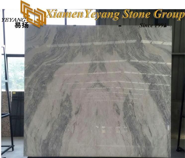 Polishing Vermont Grey Marble Ice Grey Stone for Tiles Slabs Kitchen Backsplash