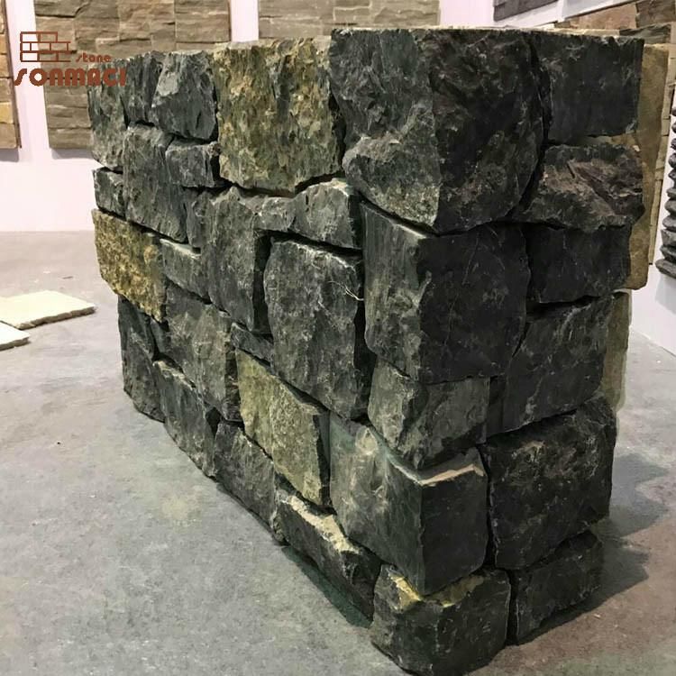 Natural Black Flexible Stone Exterior Slate Cladding