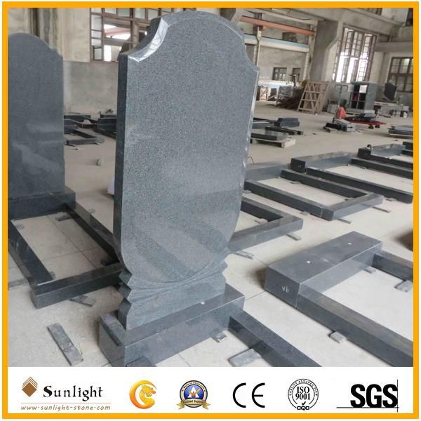 China European Style Natural G654 Grey Granite Tomb/Gravestones