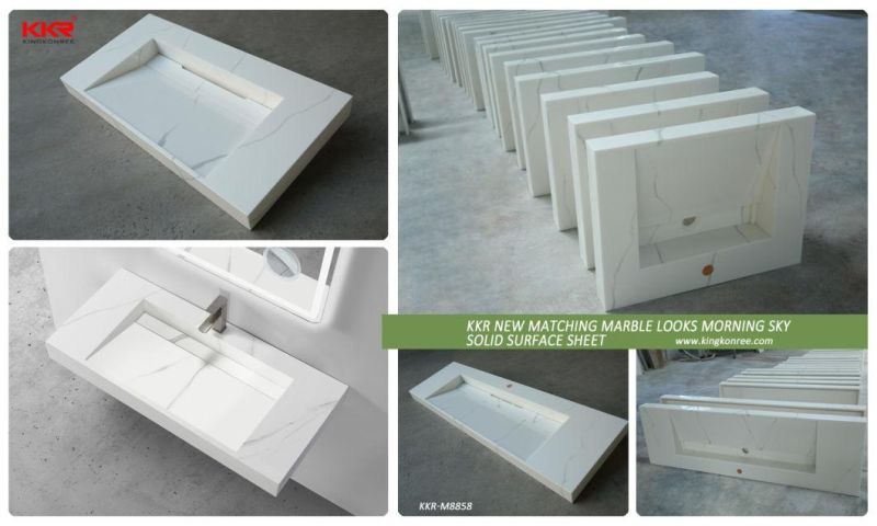Kkr Customized Square Quartz Stone Vanity Top