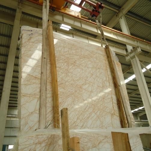 Golden Spider Marble Natural Light Yellow Veins Marble Polished Big Slabs