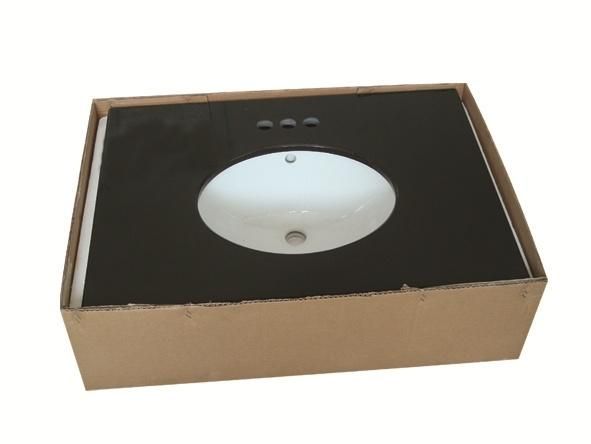 Customized Polished White Marble Vanity Tops for Bathroom