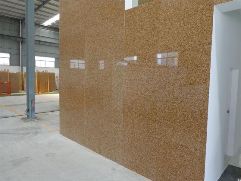 Gold Carioca Granite Natural Yellow Granite Polised Slabs Customized Tile for Building Fecade Wall