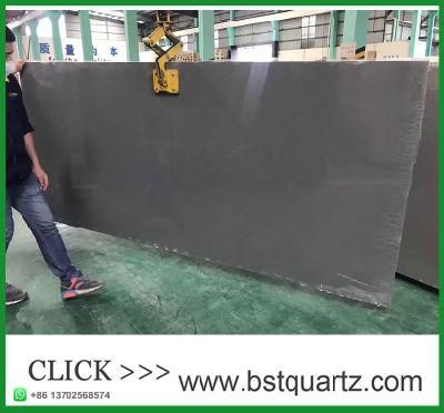 Dark Grey Engineered Quartz Slab