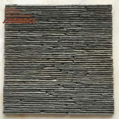 Exterior Wall Decorative Black Slate Stone Tile Wall Cladding