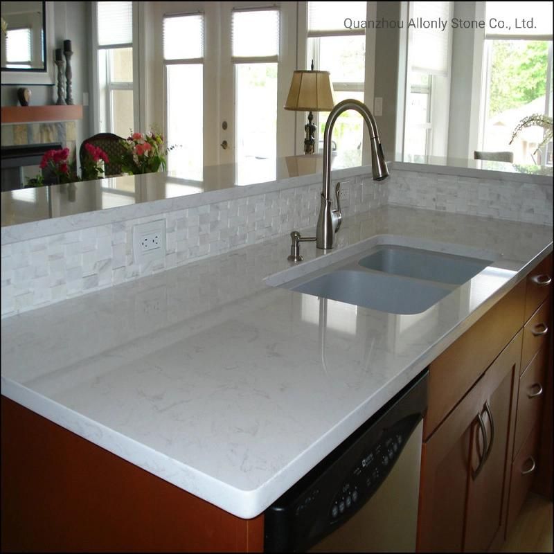 Wholesale Precut Solid Surface Quartz Island Countertops for Kitchen