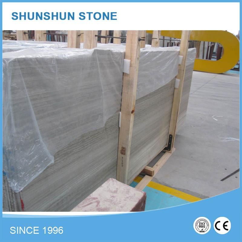 First-Class Grey Wood Grain Marble Tile