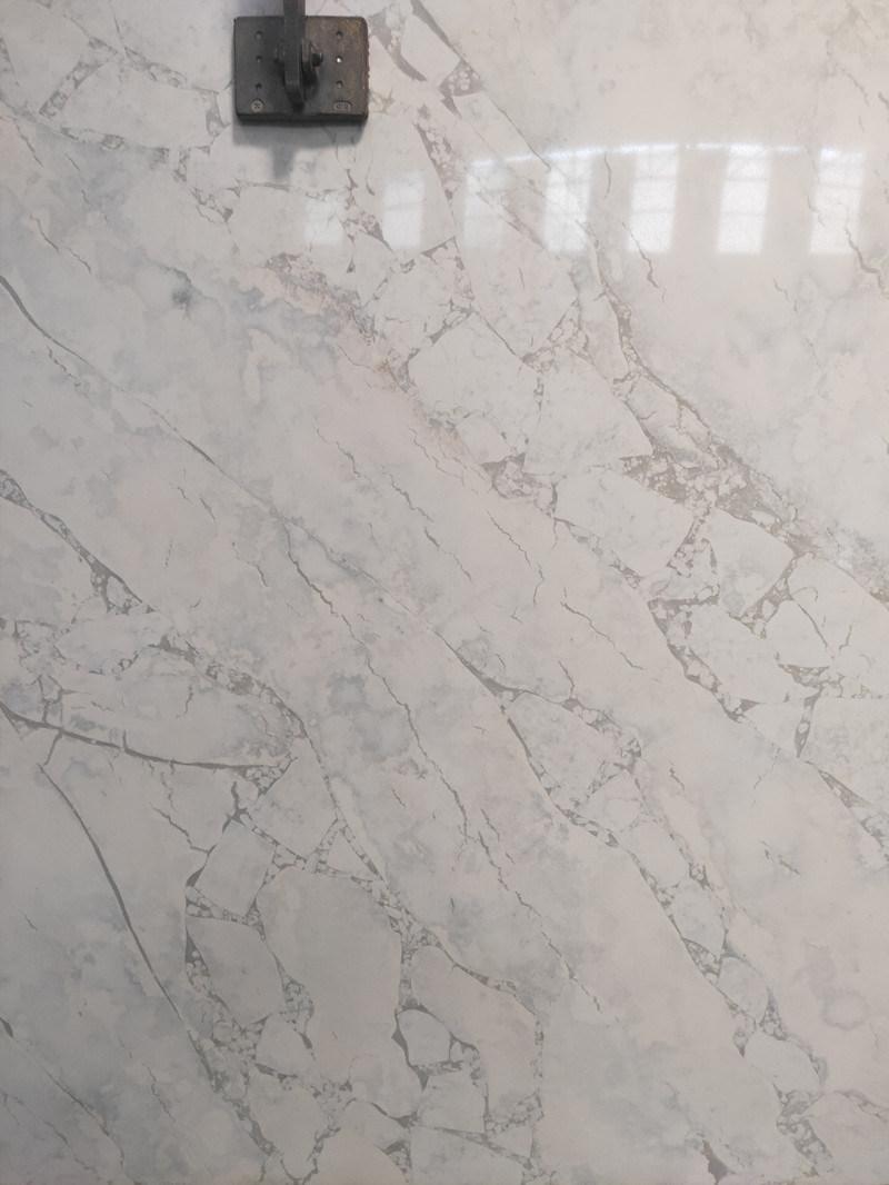 Engineered Stone Calacatta Quartz Slab for Kitchen/Bathroom/Vanity/Table/Floor/Wall/Stairs/Countertop