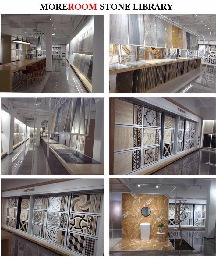 Round Pattern Waterjet Flower Pattern Marble Inlay Flooring