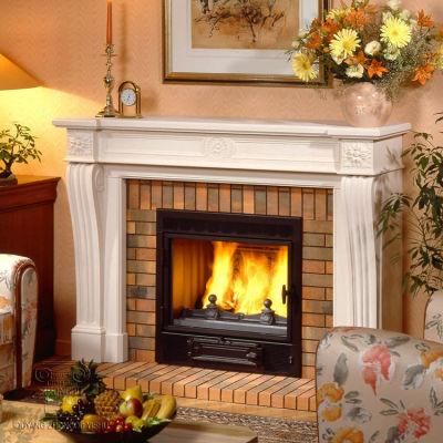 Marble Fireplace with Fine Hand-Carved Quality