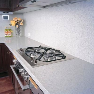 White Mirror Fleck Pure White Quartz Stone Countertop with Ce NSF SGS Certification