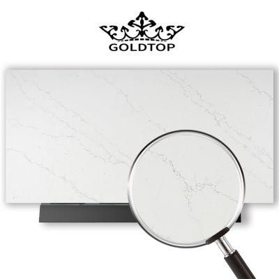 Artificial Polished/Honed 3200X1600mm Calacatta White/Black/Grey Venatino Statuario Quartz Tile for Kitchen/Bathroom Slab/Tile/Worktop