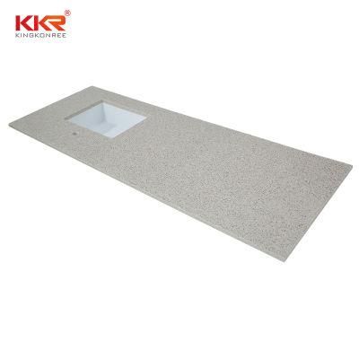 Solid Surface Artificial Stone Bathroom Vanity Top Kitchen Countertop for Hotel