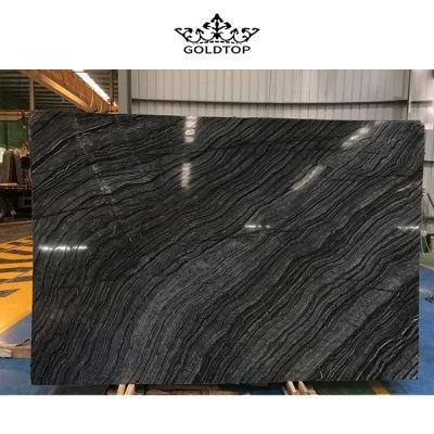 Natural Stone White/Beige/Grey Silver Wave Black Wood Veins Marble Slab for Hospitality Floor Wall Tile Cut to Size