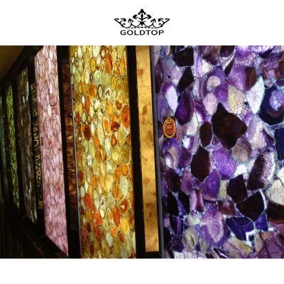 Natural Stone Cut to Size Luxury Slab Tiles Agate for Wall Decoration/Countertop