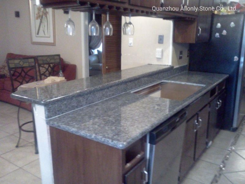 Wholesale Custom Slab Blue Eyes Stone Kitchen Top Granite Worktops