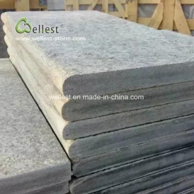 Green Quartzite Bullnose Swimming Pool Coping Stone, Pool Edge Stone
