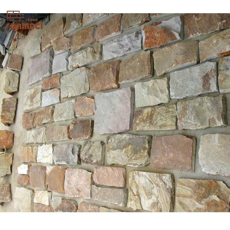 Rusty Free Form Exterior Stone Cladding for Building Decoration