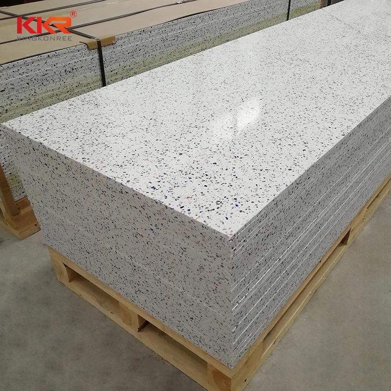 Artificial Stone 12mm 15mm 20mm Terrazzo Texture Acrylic Stone Solid Surface Sheet for Kitchen/Bathroom