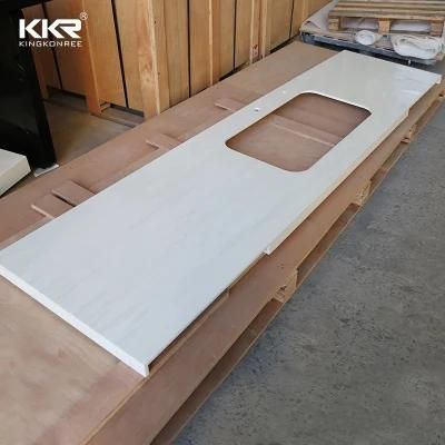 Artificial Stone White Calacatta Solid Surface Kitchen Tops Countertops