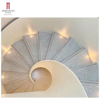 Aritificial Stone Cement Grey Terrazzo Stone Flooring for Staircase