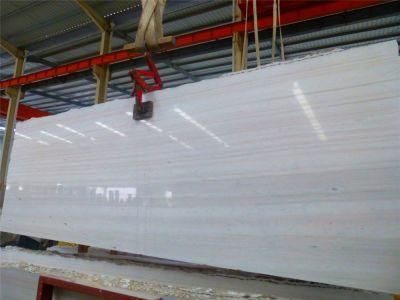 Popular Natural Rainbow White Wood Marble Slab and Tile for Hotel Wall Floor Decorate