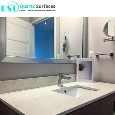 Basic Colors White Quartz Countertop with Chip