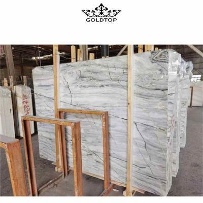 Best Quality Marble Big Slab Price Stone Slabs Clivia White Marble Slab with Green Veins