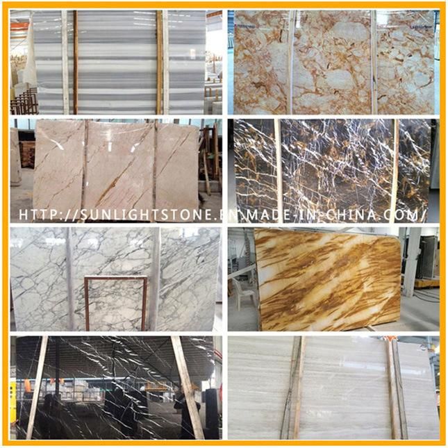 Customize Natural Volakas White Marble Floor Tiles for Kitchen/Bathroom Flooring